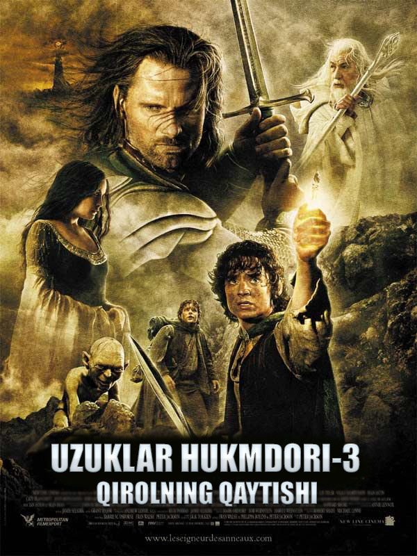 Tarjima kinolar Uzuklar hukmdori 3: Qirolning qaytishi (uzbek tilida)